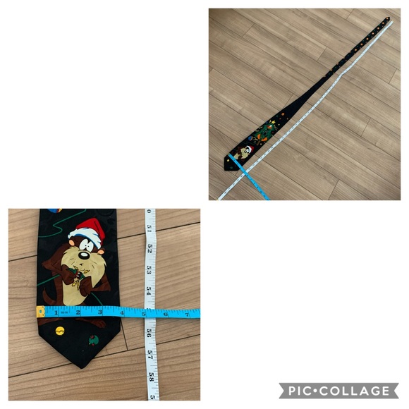 Christmas Necktie Daffy Duck and Tasmanian Devil - Picture 7 of 7